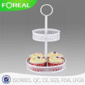 Powder Coating Metal Wire Ferris Wheel Cupcake Stand